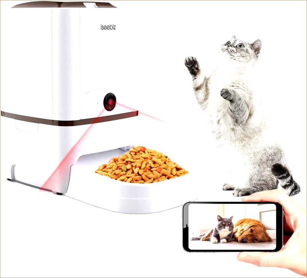 Automatic Pet Feeder with Camera: 6L app control, 2-way audio, video record | Review- 2024