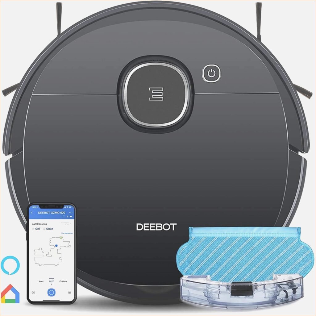 Ecovacs DEEBOT OZMO 920 2in1 Mopping Robotic Vacuum: Laser Navigation, No-Go Zones, Multi-Floor Mapping, Works with Alexa | Review- 2024