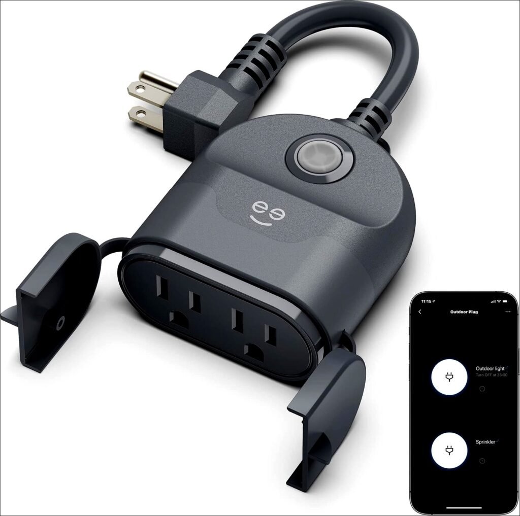 Geeni Outdoor Duo Wi-Fi Smart Plug: Weatherproof dual socket, wireless remote control, compatible with Alexa & Google Home | Review- 2024