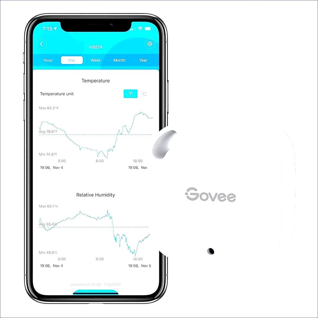 Govee Bluetooth Hygrometer Thermometer: Wireless, mini humidity sensor, notification alert, data storage | Review- 2024