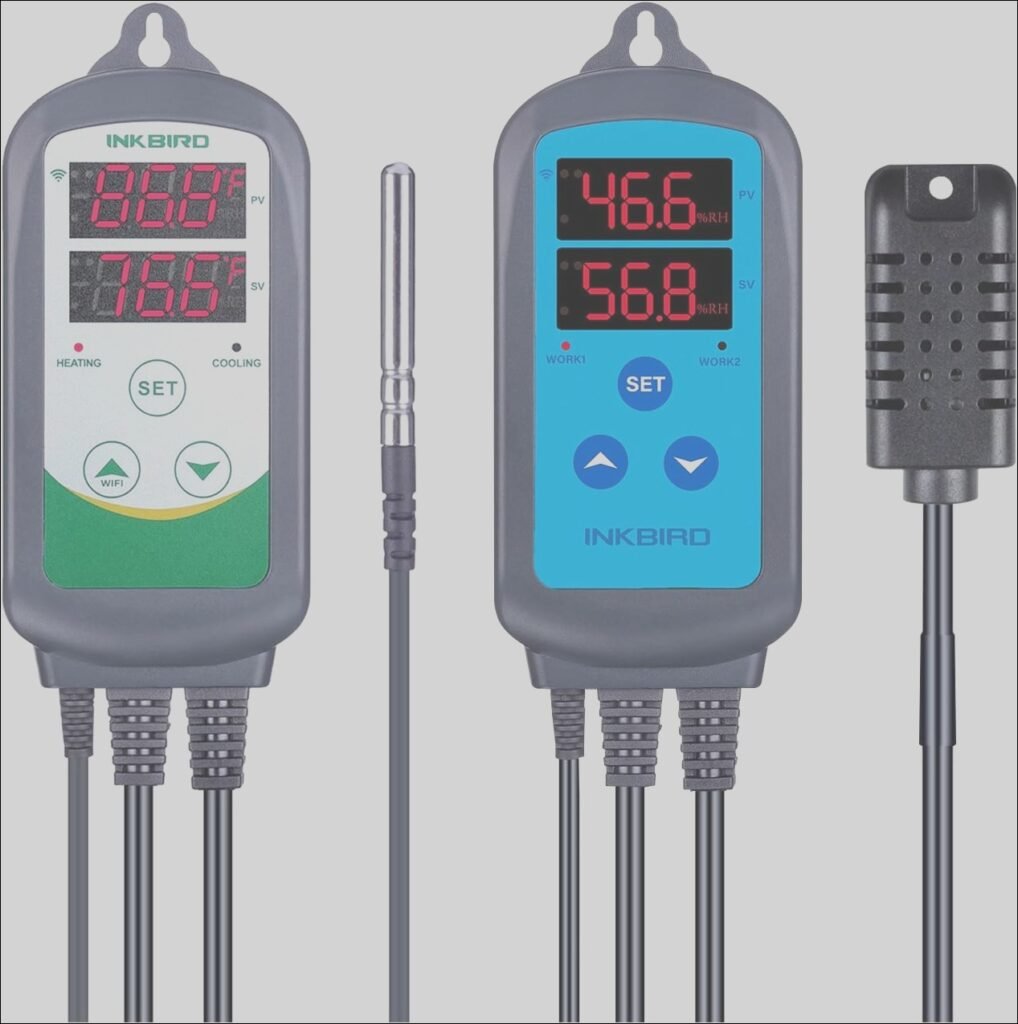 Inkbird WiFi ITC-308 Digital Temperature Controller: WiFi, humidity controller, outlet for humidifier, dehumidifier | Review- 2024