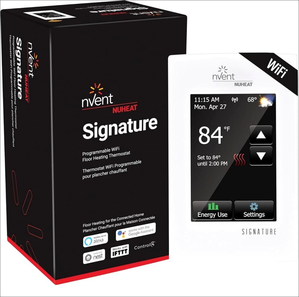 Transform Your Home’s Comfort: Nuheat Signature Programmable Dual-Voltage Thermostat – Experience Effortless Control with WiFi Connectivity and Touchscreen Convenience | Comprehensive Review 2025 Nuheat Signature Programmable Dual-Voltage Thermostat: WiFi, touchscreen interface, programmable features | Review- 2024
