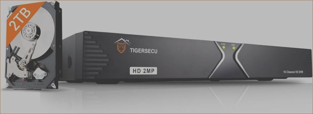 TIGERSECU Super HD 1080P 16-Channel Hybrid 6-in-1 DVR Security Recorder with 2TB Hard Drive: for up to 5MP TVI/AHD/CVI/Analog/RS485 PTZ and IP Cameras | Review- 2024