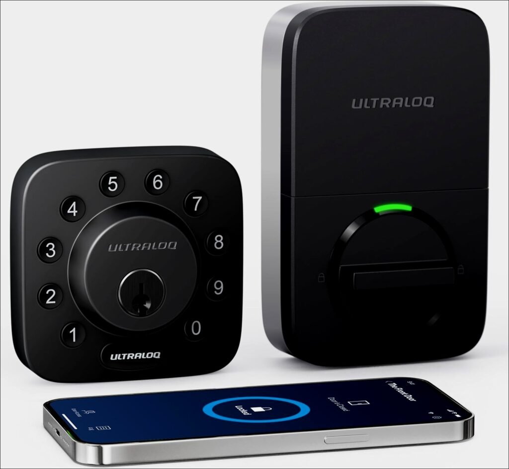 ULTRALOQ U-Bolt Smart Lock: 5-in-1 keyless entry, app control, auto unlock, black | Review- 2024