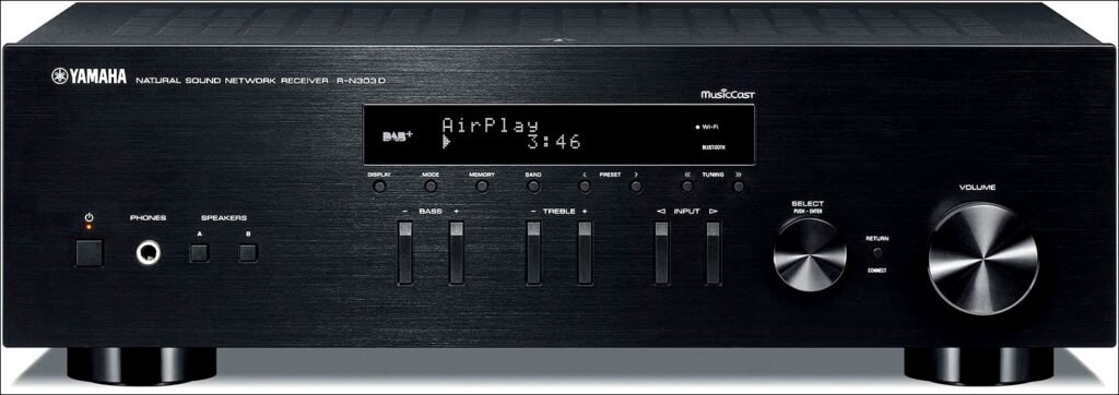 YAMAHA R-N303BL Stereo Receiver: Wi-Fi, Bluetooth & Phono features | Review- 2024