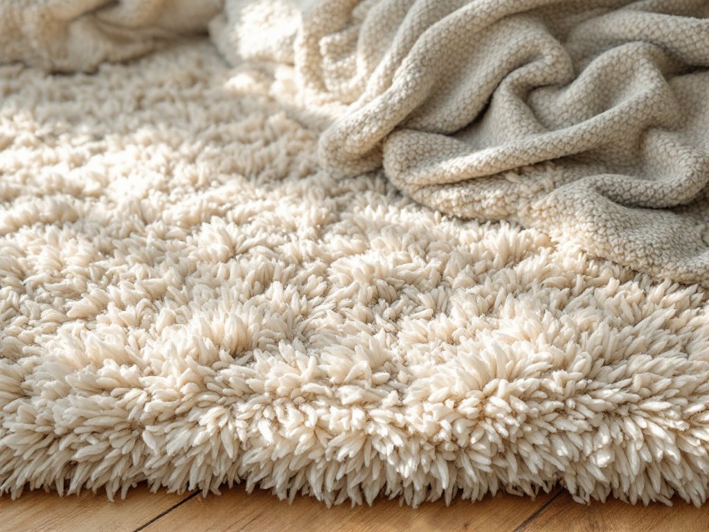  bedroom refresh ideas - A soft and shaggy rug 