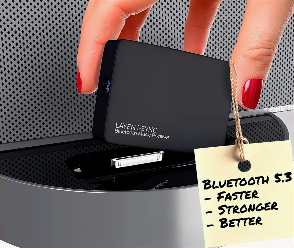 Experience Seamless Connectivity with the LAYEN i-SYNC: Premium 5.3 Chipset Wireless Audio Adapter for Bose SoundDock 30-pin – Elevate Your Sound Experience Today! Experience Seamless Connectivity with the LAYEN i-SYNC: Premium 5.3 Chipset Wireless Audio Adapter for Bose SoundDock 30-pin – Elevate Your Sound Experience Today!