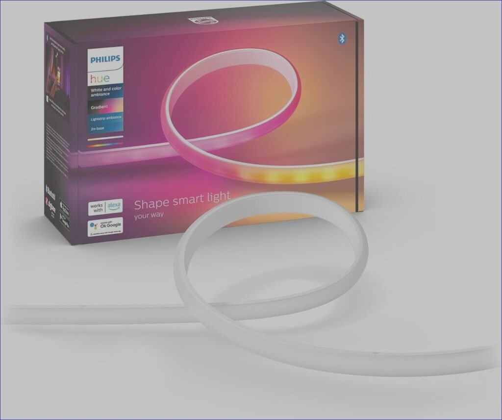 Philips Hue Indoor 6-Foot Smart LED Light Strip Base Kit: Flowing Multicolor Effect, Control with Hue App, Works with Alexa, Google Assistant, Apple HomeKit | Review- 2025