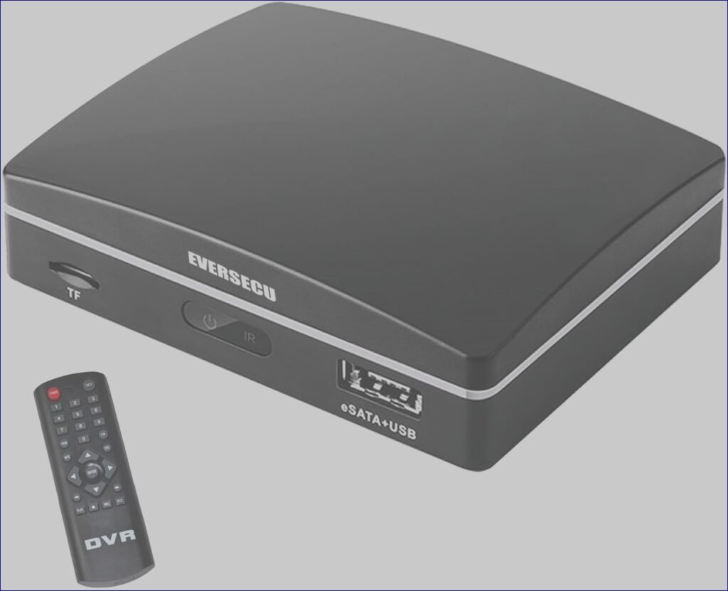 Transform Your Home Security: ANNKE 3K Lite Camera System Review – Eversecu 4-Channel Mini CCTV Video Recorder, Hybrid DVR/NVR Compatible with 1080P AHD/HD-TVI/HD-CVI/CVBS and IP Cameras, Featuring E-SATA HDD/SD Card Recording, Plus Remote Viewing via App and PC Software