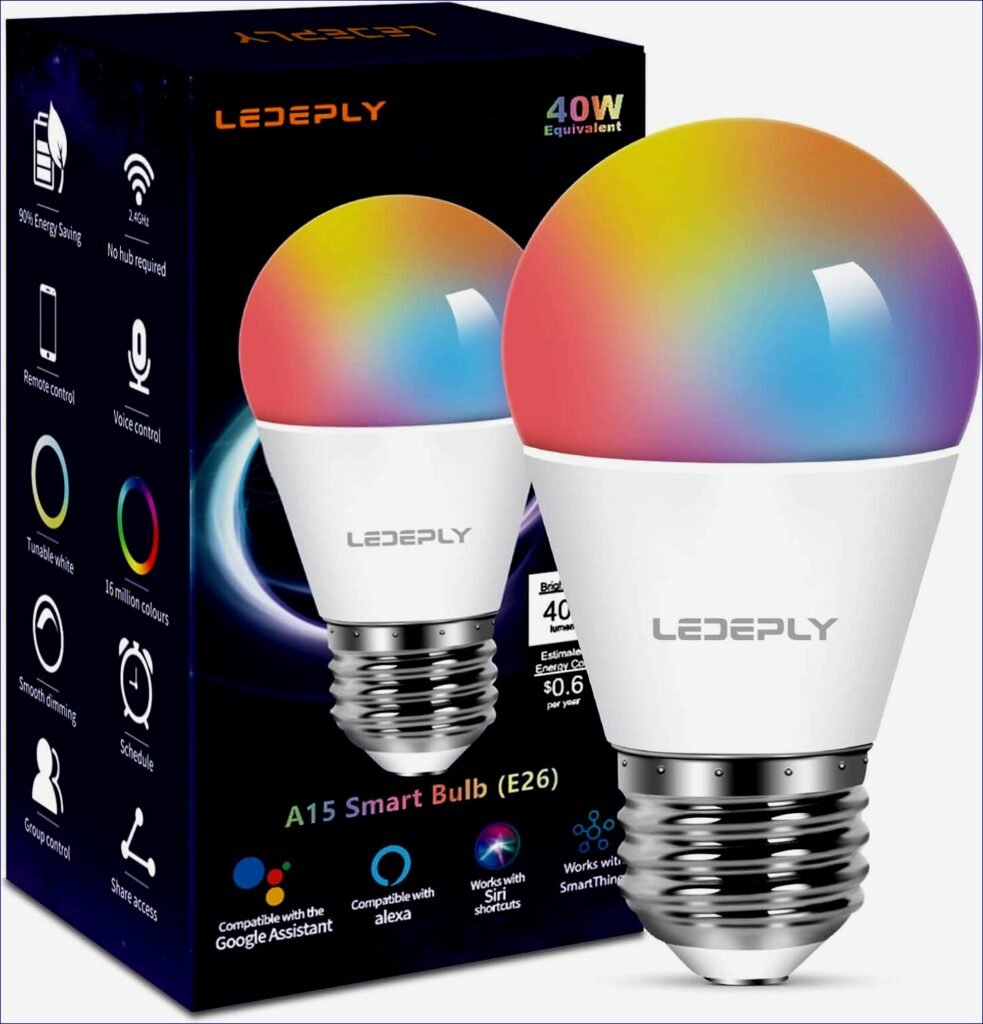 Transform Your Home with Smart Lighting: A15 Color Changing LED WiFi Bulb – Dimmable, Alexa & Google Home Compatible, Energy Efficient, No Hub Needed, Perfect for Any Room! Transform Your Home with Smart Lighting: A15 Color Changing LED WiFi Bulb – Dimmable, Alexa & Google Home Compatible, Energy Efficient, No Hub Needed, Perfect for Any Room!