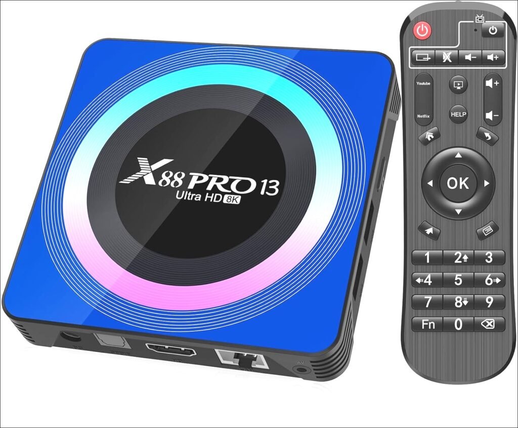 Transform Your Viewing Experience: Discover the Power of X88 Pro 13 Android TV Box – High-Performance 4GB RAM, 32GB ROM, RK3528 Quad-Core with Stunning Mali G31 Graphics, Bluetooth 5.0, USB 3.0, and Dual-Band WiFi for Seamless Streaming in 2023!