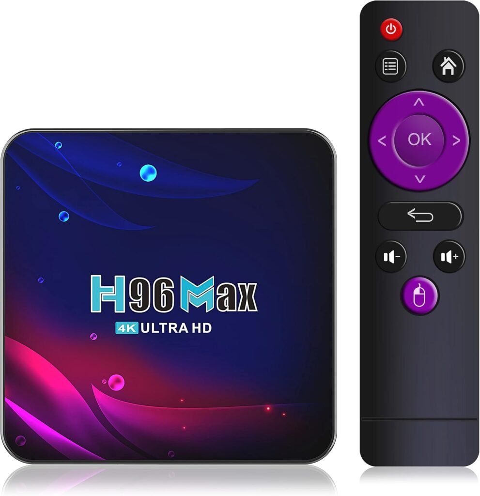 Unlock Endless Entertainment: H96 Max Android 11.0 Smart TV Box Review – Experience 4K Ultra HD Streaming with 4G+64GB Power and Seamless 2.4G WiFi Connectivity!