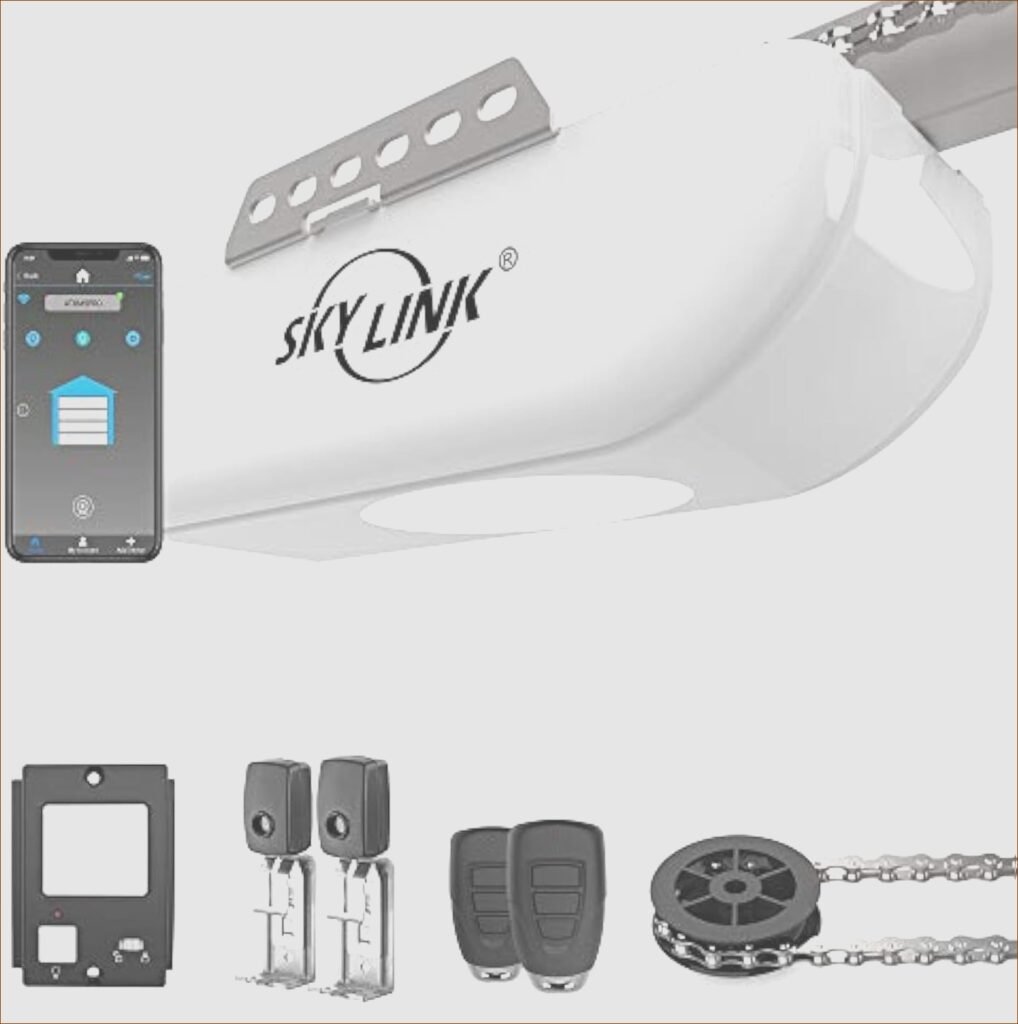 Unlock Ultimate Convenience: Skylink Ultra-Quiet Garage Door Opener with Alexa Integration – Powerful 3/4HP DC Motor, Dual Remotes, Deluxe Wall Control, and Seamless WiFi Connectivity for Effortless Home Access!