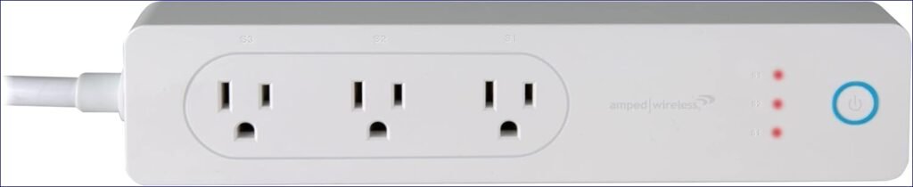 Power Your Home with Ease: Amped AWPS148W Wireless Wi-Fi Smart Power Strip – Seamlessly Compatible with Amazon Alexa & Google Assistant, Control Up to 3 Devices Instantly! Power Your Home with Ease: Amped AWPS148W Wireless Wi-Fi Smart Power Strip – Seamlessly Compatible with Amazon Alexa & Google Assistant, Control Up to 3 Devices Instantly!