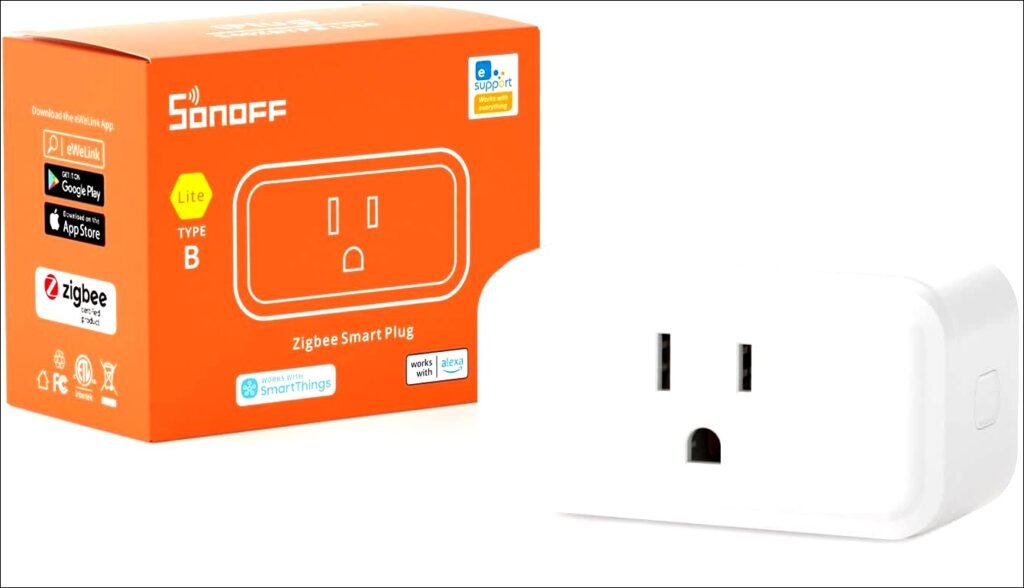 Revolutionize Your Smart Home: SONOFF Zigbee Smart Plug with ETL Certification – 15A S40 Lite Outlet, Seamless Integration with SmartThings and Echo Plus, Your Essential Zigbee Repeater!